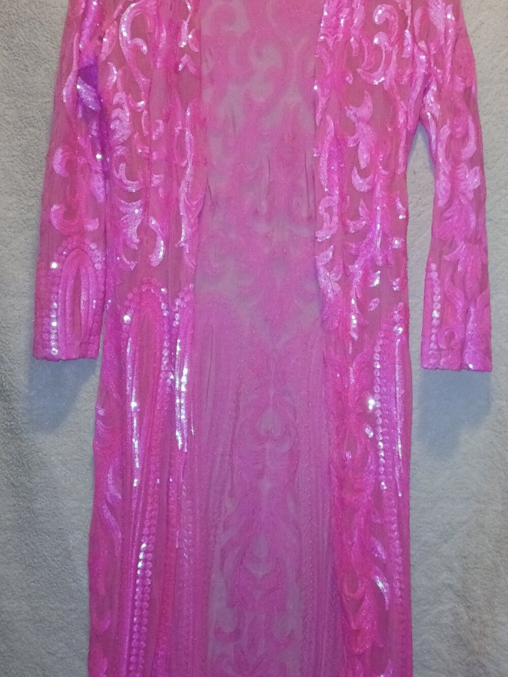 Pink sequin duster - Picture 4 of 7